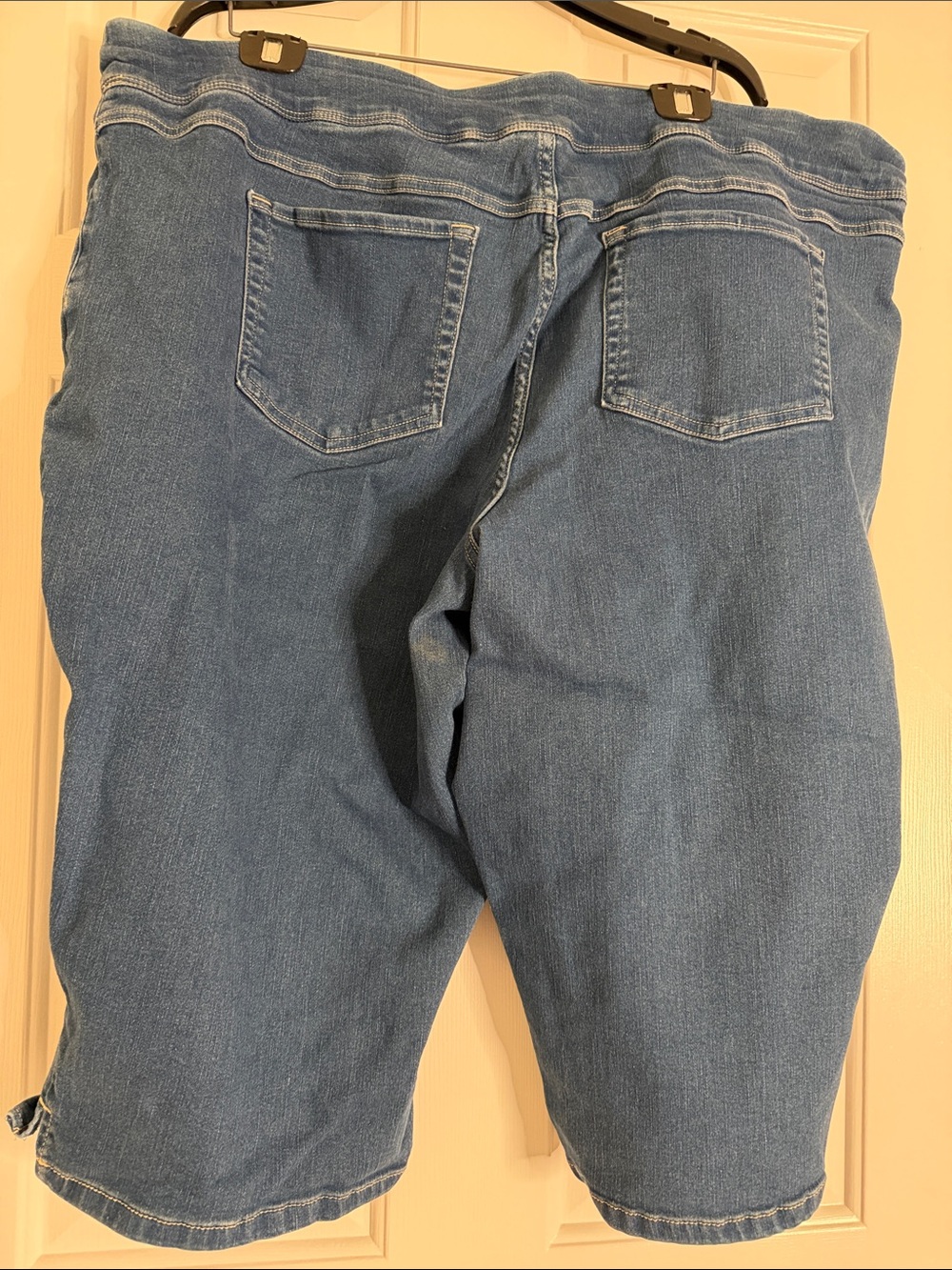 Terra & Sky Blue Denim Bermuda Shorts - Picture 2 of 3